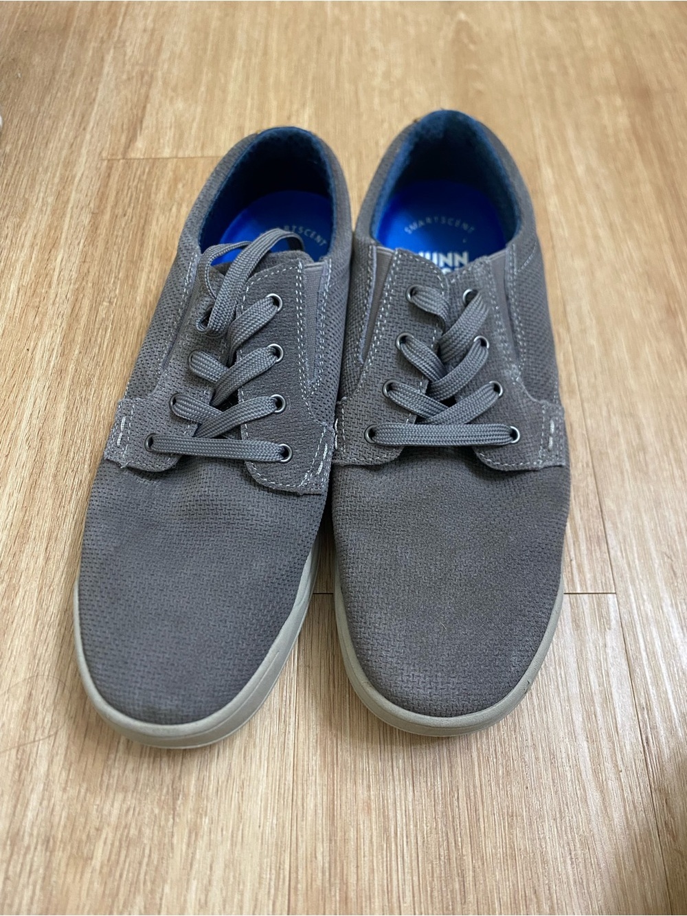 Nunn Bush Gray Canvas Men's Lace-Up Sneakers